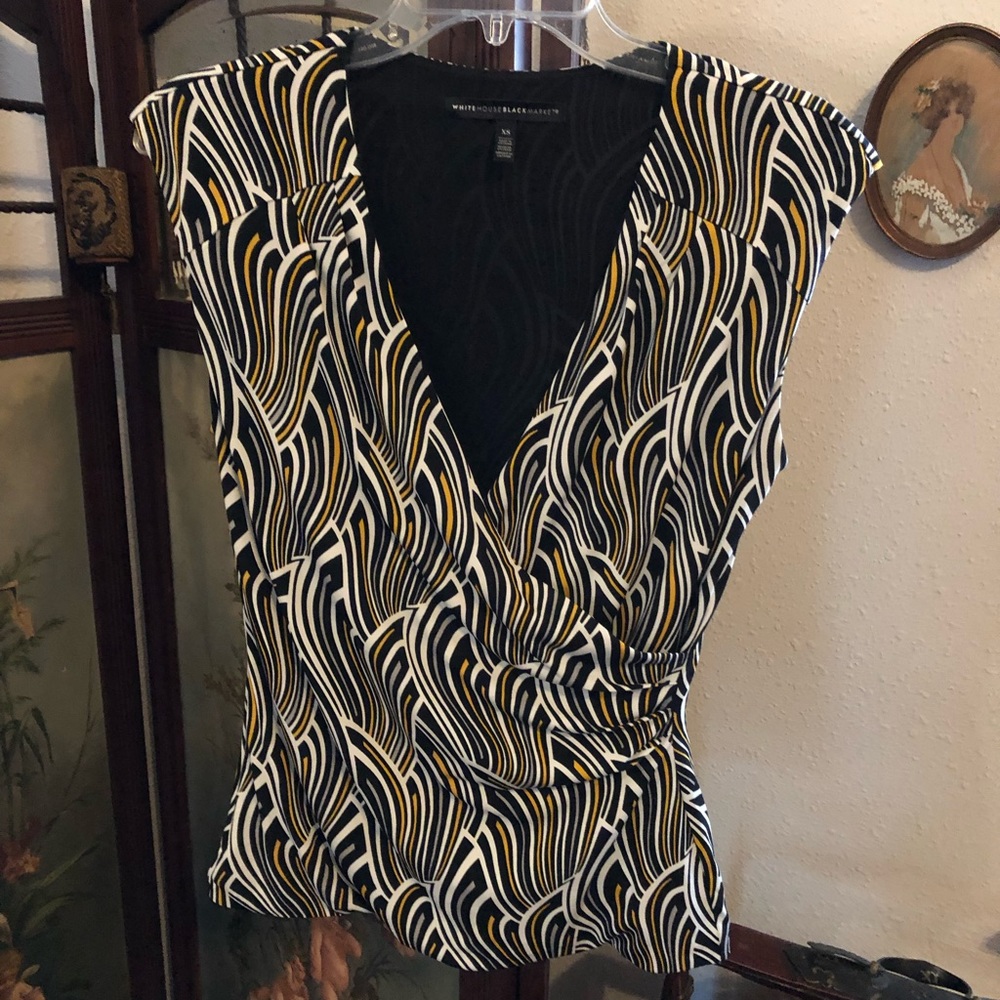 White House Black Market Wrap Blouse